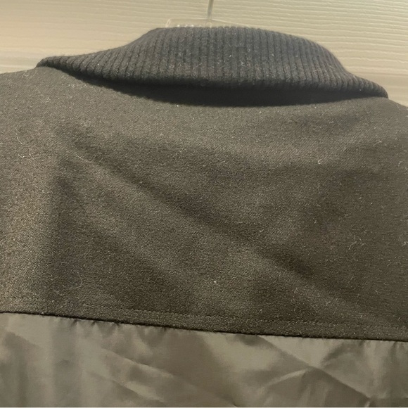 Lafayette 148 Willis Layered Down Puffer Vest Quilted Wool Layered Long Size M - Picture 9 of 9